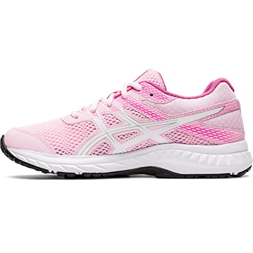Asics Kid's Contend 6 Grade School Running Shoes, 3.5, Cotton Candy/White #TOP15