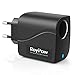 Roypow Alimentazione Convertitore Trasformatore 24W 12V 2A AC a DC Adattatore 127V/220V a 12V Presa Accendisigari da Auto