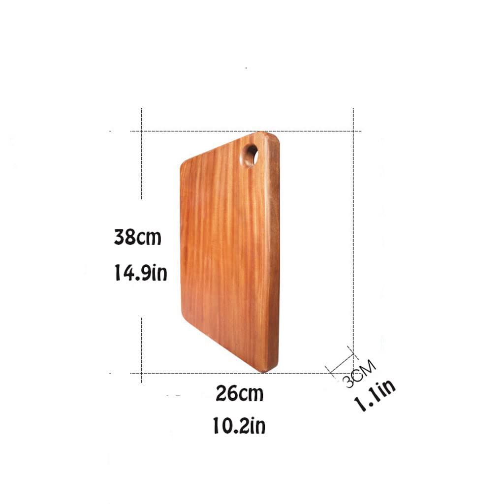 Desek do krojenia Premium Choing Board Prostokątna Pogrubiona Deska Do Krojenia Drewniana Deska Do Krojenia Dwustronna Deska Do Krojenia Z Uchwytami Do Mięsa Warzywa Deska Do Krojenia, 38 cm/14,9 cala
