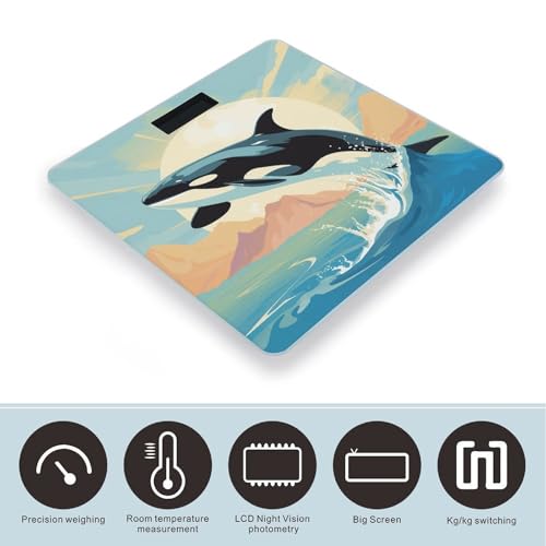 Báscula digital VstaDank para baño con pantalla LCD grande miniatura 3