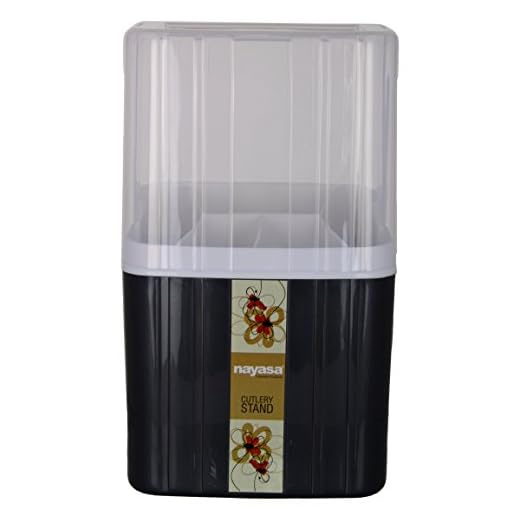 Nayasa Superplast Castle Plastic Cutlery Stand, Grey