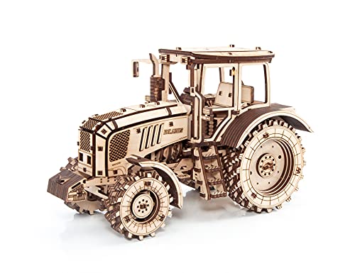 EWA Eco-Wood-Art - Tractor BELARUS-2022 - Puzzle 3D mécanique en Bois - Casse-tête pour Adolescents et Adultes -à Monter soi- Pas de Colle nécessaire- 342...