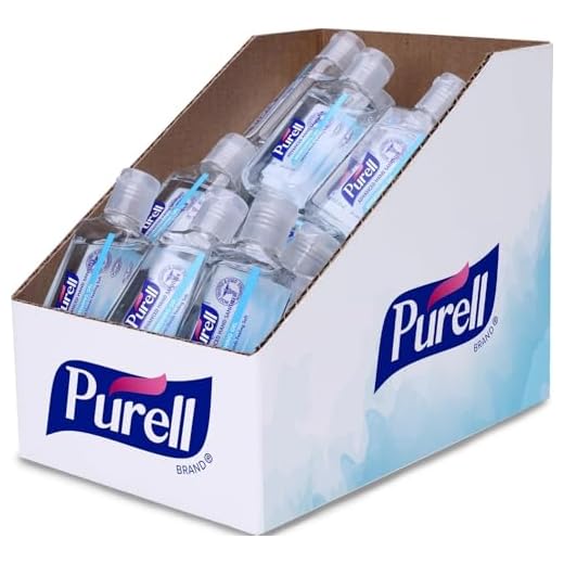 Purell Advanced Hand Sanitizer Refreshing Gel, Clean Scent, 1 Fl Oz Travel Size Flip-Cap Bottle with Display Bowl (Pack of 36) – 3901-36-BWL