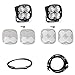 Baja Designs 44-7755-UP - A-Pillar Mounted Squadron Sport 3" 2x26W Square Spot Beam LED Light Kit, With Upfitter