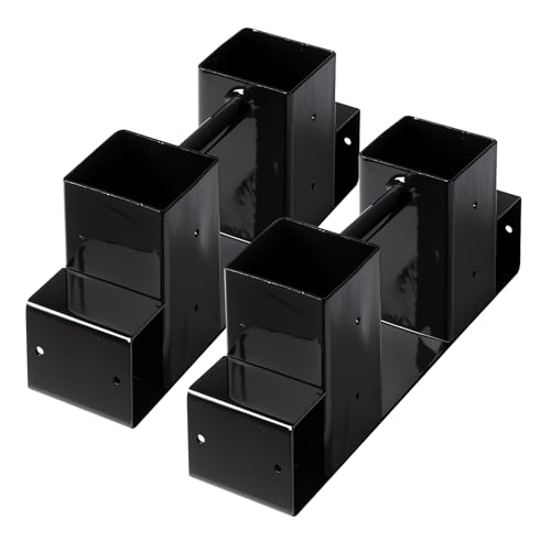 Wiltec Holzstapelhilfe für Kaminholz im 2er Set, 335 x 85 x 130 mm, Brennholz Stapelhilfe Gestell für Feuerholz und Brennholz, Holzhalter