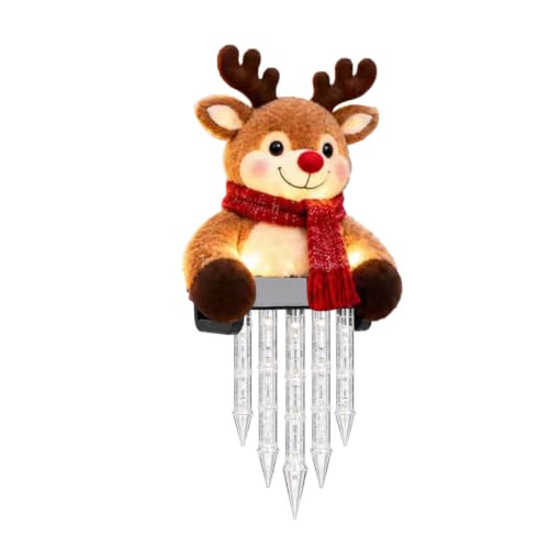 Schneemann Eiszapfen Licht LED Weihnachtsdeko | Schneemann Eiszapfen Licht mit warmweißen LED, weihnachtliche Outdoor Deko für Garten und Hof