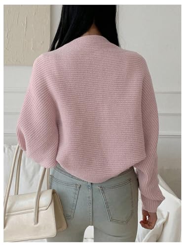 Image of SweatyRocks Women's Open Front Cropped Cardigan Long Sleeve Bolero Shrug Sweater