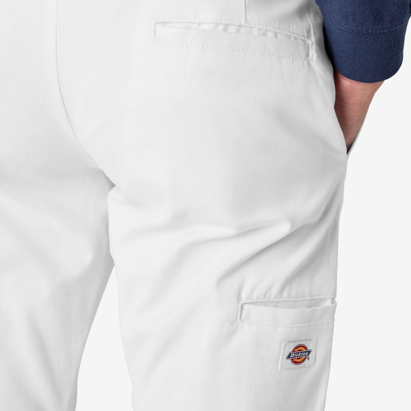 Dickies Men's Skinny Straight Double Knee Work Pants - Durable, Slim Fit, Industrial Uniform & Workwear,White, 36W x 30L - image 8