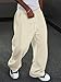 JMIERR Sweatpants for Men Drawstring Baggy Pants Mens Straight Leg Streetwear Sweatpants with 3 Pockets, M, Apricot