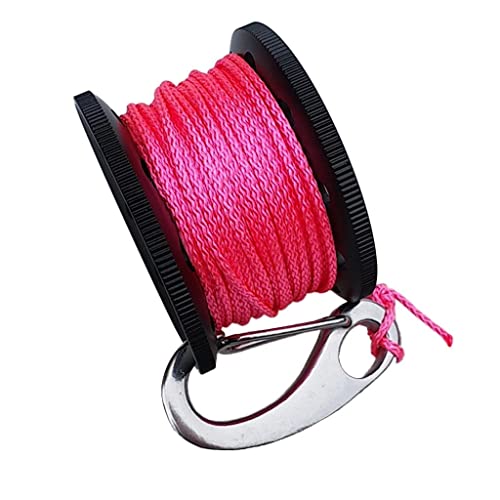 Cuerda de buceo compacta de 10m con linea de poliester y clip de laton