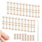 Set Corrector de Uñas Encarnadas, Parche Corrector de Uñas de Pies, Tratamiento para Uñas Encarnadas, 100 Piezas + 1 Herramienta Levantadora, Indolor y Fácil de Aplicar