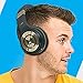 Morpheus 360 Bluetooth Headphones, Wireless Headphones Over Ear, Wireless Headset with Microphone, Black with Gold Accents, Comfortable Design HP5500G