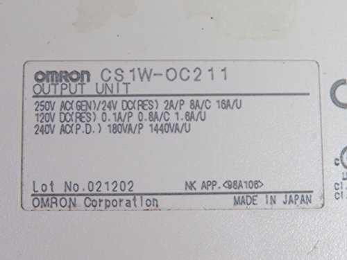 その他 CS1W-OC211 CS1基本I/Oユニット CS1W-OC211 | オムロン制御機器