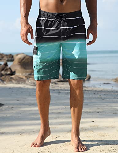 ninovino Men's Summer Holiday Swim Trunks Beach Board Shorts with Lining2