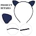 ACO-UINT 12 Pack Cute Cat Hairbands, Party Decoration Hair Hoops, Halloween Hair Accessories for Women and Girls