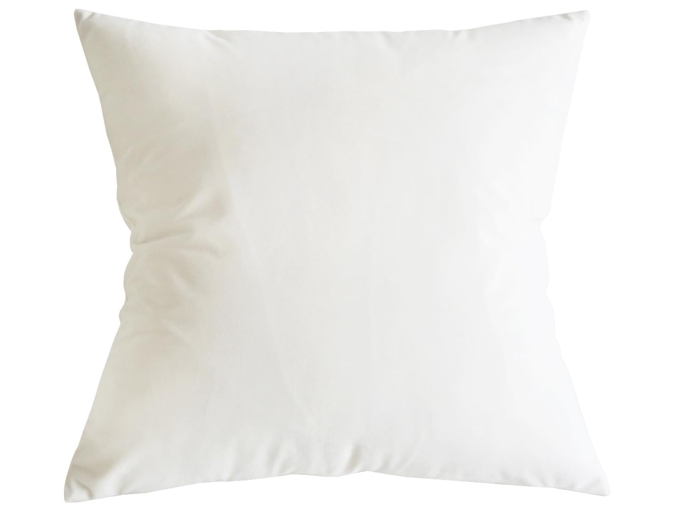 Lutanky Velvet Cushion covers Soft Throw Pillow Case Decorative Square Cushion Cover for Sofa Home Decor 18" X 18" （45 x 45 cm）(creamy white, 1 Piece) — image 1