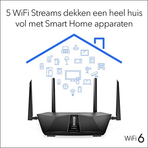 NETGEAR Nighthawk WiFi 6 Router (RAX43) | AX4200 Wireless Speed (Up to 4.2 Gbps) |PS5 Gaming Router Compatible