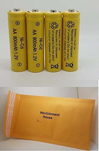 100 Piece Set AA NiCd Ni-Cd 800mAh 1.2V Rechargeable Battery for Solar Lights