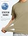 TACVASEN Herren UV-Schutz T-Shirts UPF 50+ Kurzarm Sonnenschutz Atmungsaktiv Trainingsshirt, Stumpfes Cyan, L