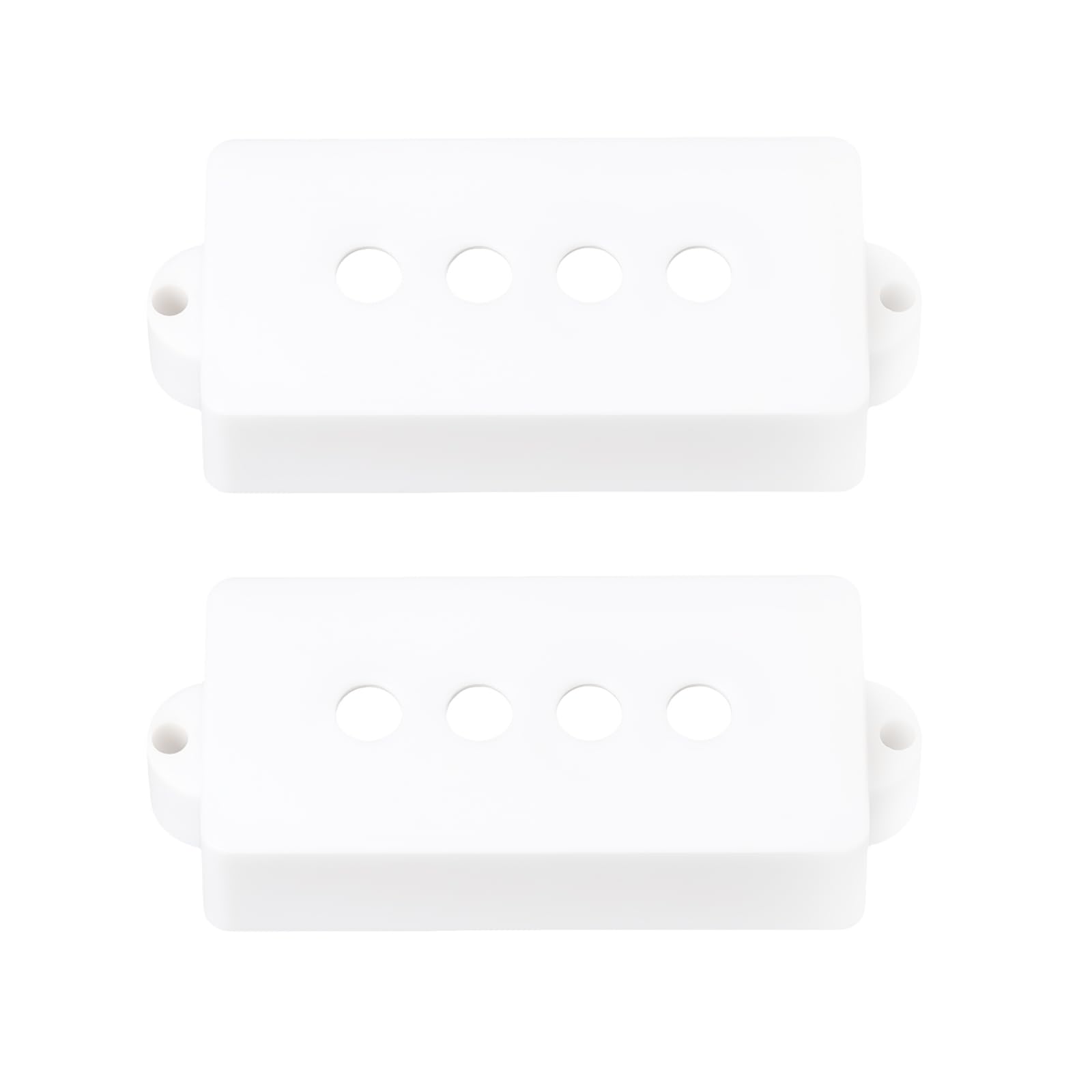 SING F LTD 2pcs White Bridge Neck Pickup Covers 67.8x27.8x15mm Compatible with Fender Precision Bass