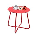 Nuestra mesa auxiliar para patio está diseñada para uso tanto en interiores como en exteriores. Tamaño ideal para complementar las sillas de conversación, las tumbonas y el sofá de su patio. Manténgase brillante y atractivo en su espacio al aire libre. 