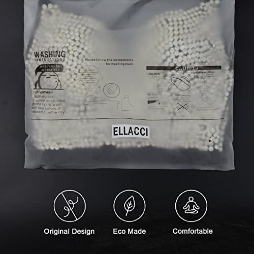 Ellacci Women's Rhinestone Diamond Push Up Bustier Crop Top Sexy Punk Corset Bra Black Small #TOP6