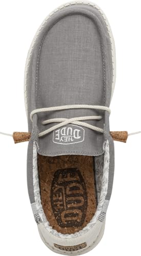 Image of HEYDUDE Men's Wally Linen | Men's Loafers | Men's Slip On Shoes | Comfortable & Light-Weight