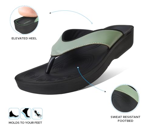 Image of AEROTHOTIC Comfortable Arch Support Flip Flops for Women Orthotic Sandals