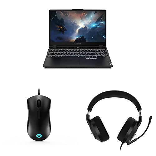 Image of Lenovo Legion 5 10th Gen Intel Core i5-10300H 15.6 inch (39.63cm) FHD IPS Gaming Laptop (8GB /512GB SSD /Windows 10 /NVIDIA GTX 1650 4GB /120Hz /2.3Kg), 82AU00PMIN + Legion Mouse & Headset