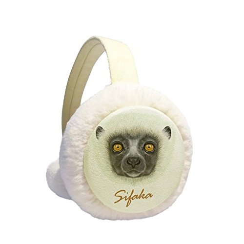 Orejaras de invierno sifaca mono con felpa suave plegable unisex