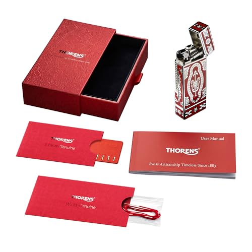 Encendedor Vintage Rojo Clásico THORENS Narrow