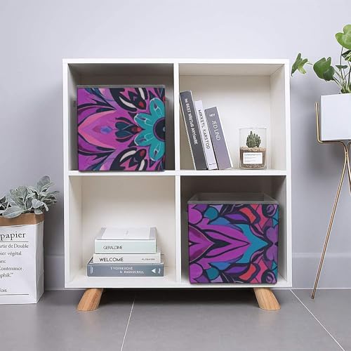 Bacs de rangement pour vêtements pliables motif mandala