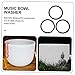 Abaodam 15pcs Singing Bowl Rubber Cushion for Bowls Lightweight Sturdy Mat for Music Instruments and Compact Design for Easy Carrying
