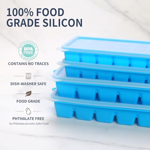 Molde Congelador Silicona 1 y 2 Cucharadas 2 Pzas Azul miniatura 4