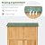TAKUKA Outdoor Storage Cabinet with 2 Shelves, Wooden Garden Shed with Double Doors& Waterproof Roof?Outside Utility Tool Organizer for Garden Farm Backyard