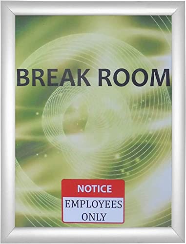 20 Pack of HAITIAN Aluminim Snap Frame, 8.5 x 11 Inch, Silver color, 1' aluminium profile, 1.8mm Hard PS back panel.