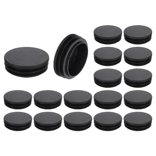 uxcell Round Plastic Plug,48mm(1.89") OD Furniture Leg Pipe Insert 18Pcs