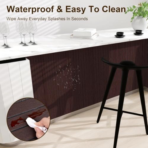 Paneles de pared 3D insonorizados y gruesos de PVC autoadhesivo 6