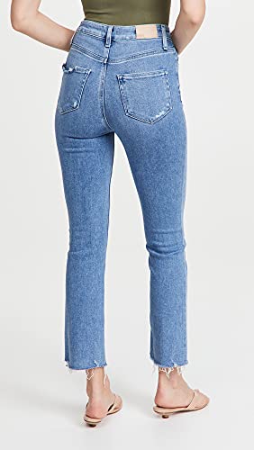 PAIGE Women's Ultra High Rise Cindy Distressed Jeans3