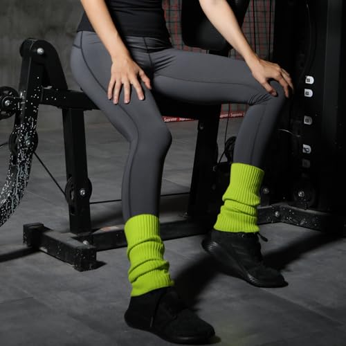 Image of Nanxson Knit Ribbed LegWarmer Women Knit Calf Accessories Leg Sleeves | Solid Neon Boot Socks,Y2K 80s Women's Lolita LegWarmer,Sports Party Yoga Dance Accessories,Winter Ankle Heap Kawaii Sock