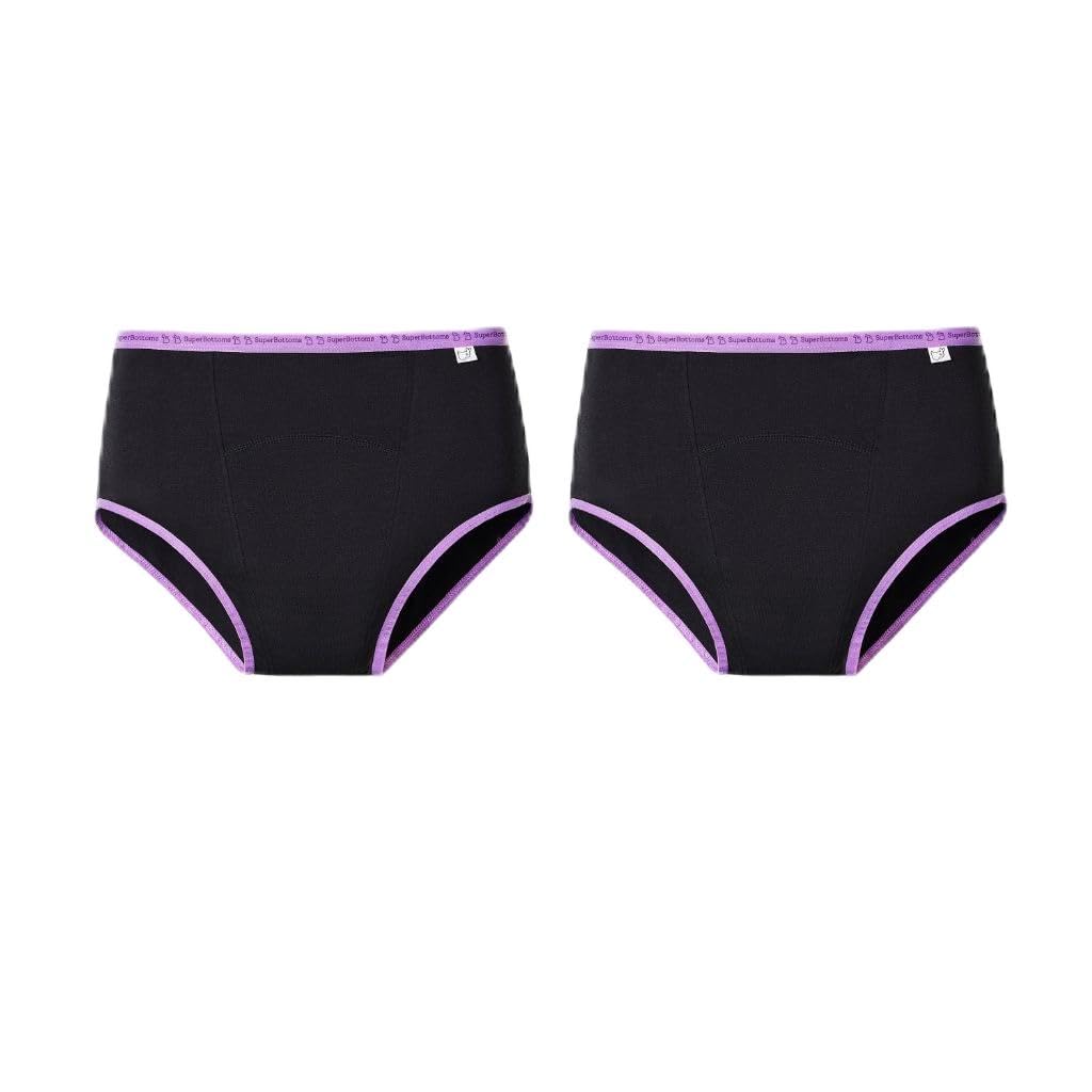 superbottoms MaxAbsorb® Period Underwear | Period Panty for Women | 8Hr Absorption | No Leaks, No Stains | High Waist, Full Coverage | Bamboo Fabric + Cotton(Black,Size:L) (B0BY32PLBX) Amazon Price History, Amazon Price Tracker