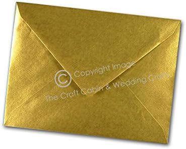 x50 C6/A6 Gold Metalic Pearl Quality Envelopes, 114x162mm