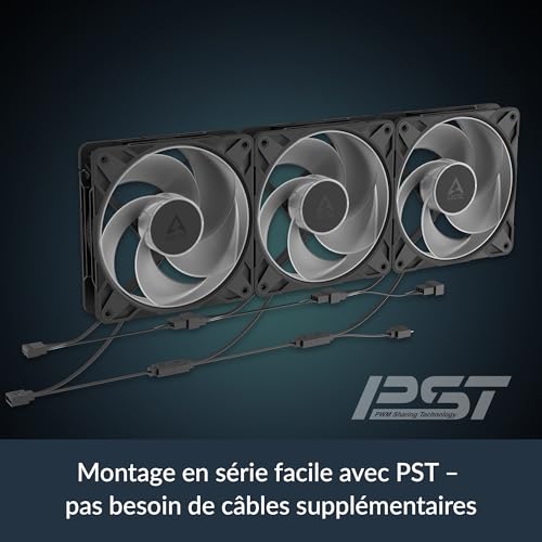 Ventilateur PWM ARCTIC P12 Pro Reverse A-RGB en pack de 3 pour boîtier PC - 4
