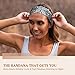 Awumbuk Wide Headbands for Women Knotted No Slip Head Bands Soft Turban Headband Hair Accessories Boho African Solid Color Head Wraps for Women Yoga Workout Pack of 6(Boho)