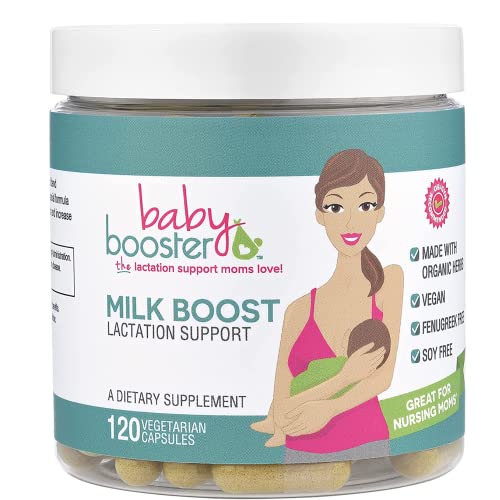 Image of Baby Booster Milk Boost - Made with Organic Herbs, Supplement to Support Milk Lactation, 60 Day Supply