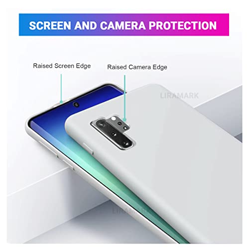 Image of LIRAMARK Liquid Silicone Soft Back Cover Case for Samsung Galaxy Note 10 Plus /Note 10+ (White)