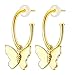 ZENI Mariposa Pendientes Mujer hipoalergénico Pendientes Dorado Pendientes Regalo