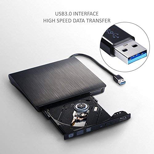 AIRFUL New Blu-Ray Player External USB 3.0 3D 4K DVD RW Laptop Burner Drive Writer Portable BD/CD/DVD Burner Drive Mac,Windows 10,XP,Vista,Laptop