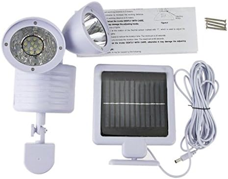 Solar light - BANGWEIER LED Solar Power Motion Sensor PIR Energy Saving Spot Light 15 LED Security Bright Graden Path Waterproof Step and Wall Lighting
