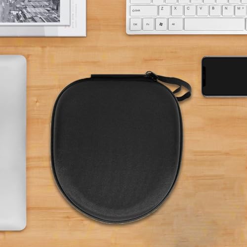 Image of Sounce Headphone Case for Boat Rockerz 550 /558 | Portable Carrying Case Cover | Hard EVA Shell Travel Storage Case with Shockproof, Waterproof, and Premium Protective Cover - (Black)